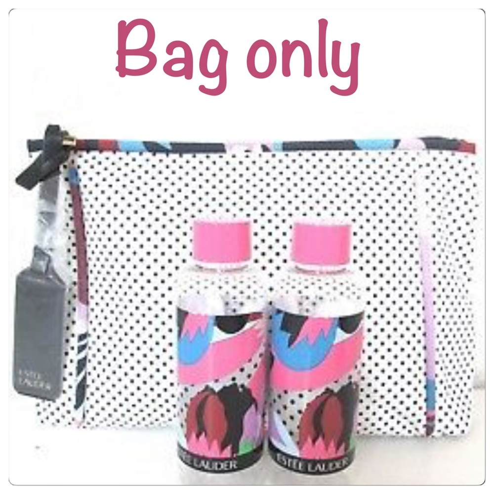 Nwt Estee Lauder polka dot cosmetic case